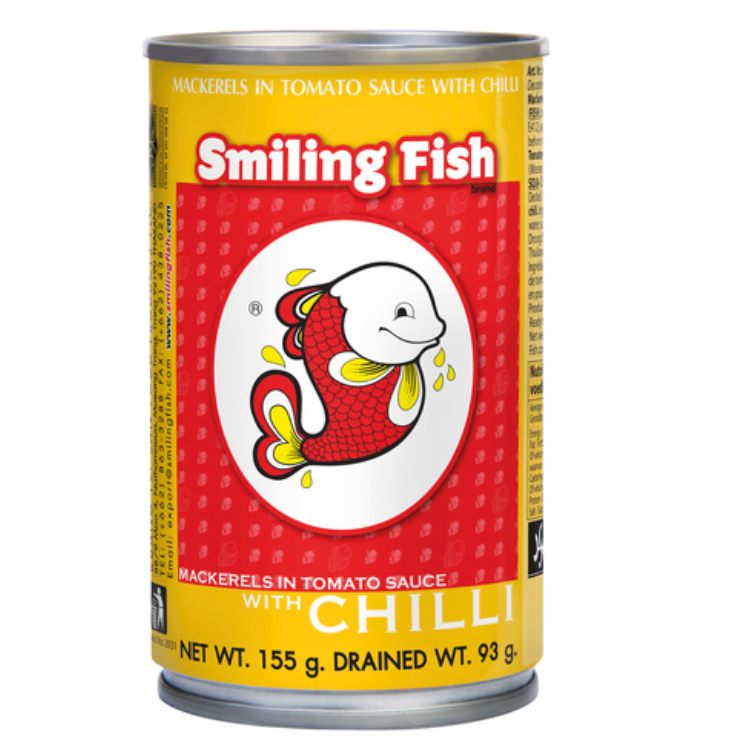 Smiling Fish Mackerels in Tomato Sauce with Chilli 155g