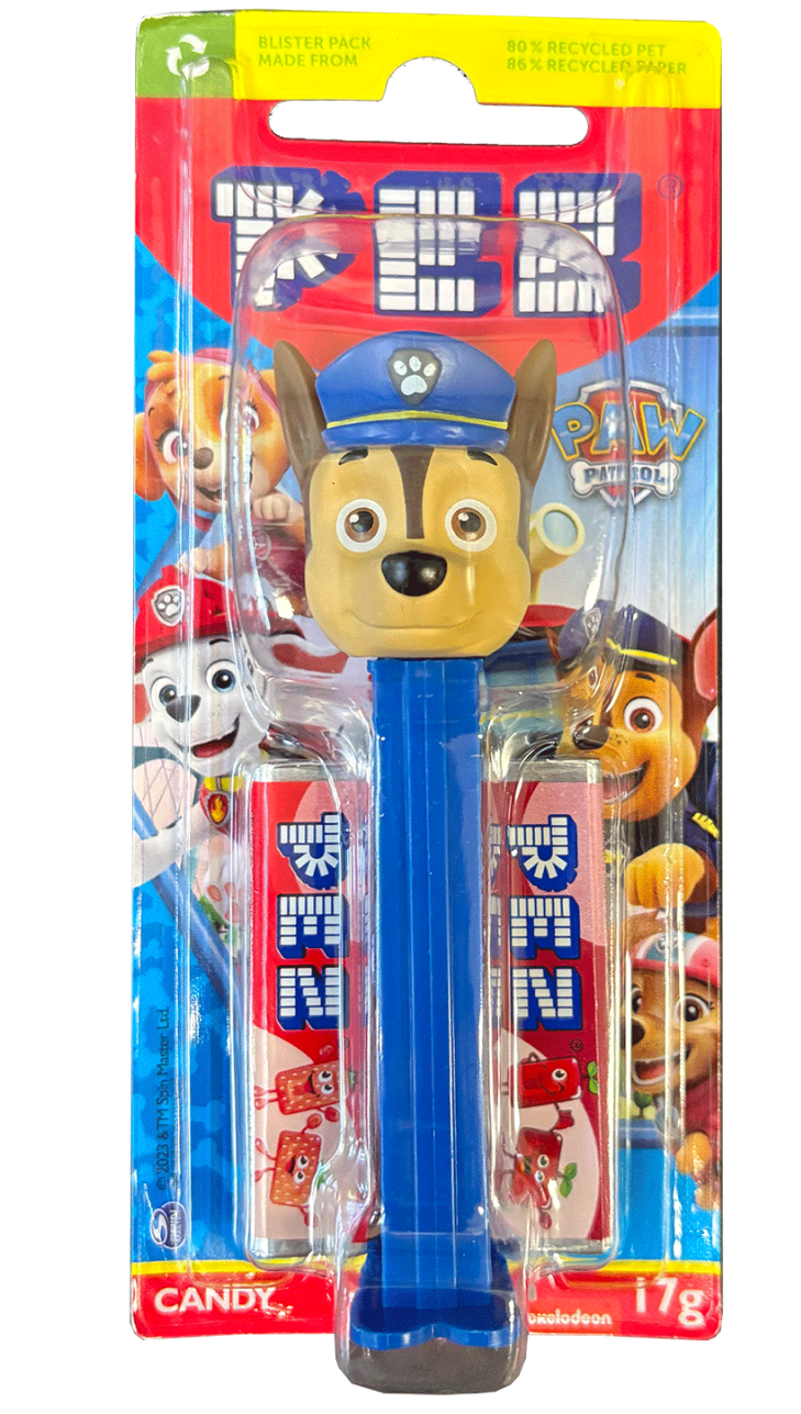 Pez Paw Patrol Chase Despenser With 2 Candy Refills 17g