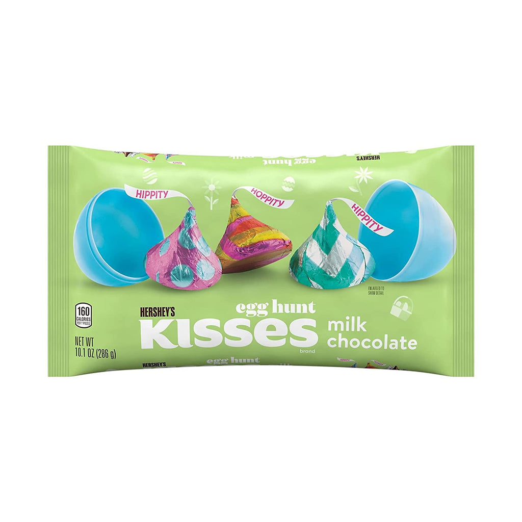 Hershey's Milk Chocolate Kisses with Egg Hunt Foils Laydown Bag – 286g ...