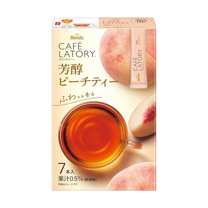 AGF Blendy Café Latory Mellow Peach Tea [7 Sticks] - High Grade Fruit Tea