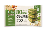 Asahi Cream Brown Rice Bran "80kcal" [Matcha Caramel] - 54g (3 Packs)