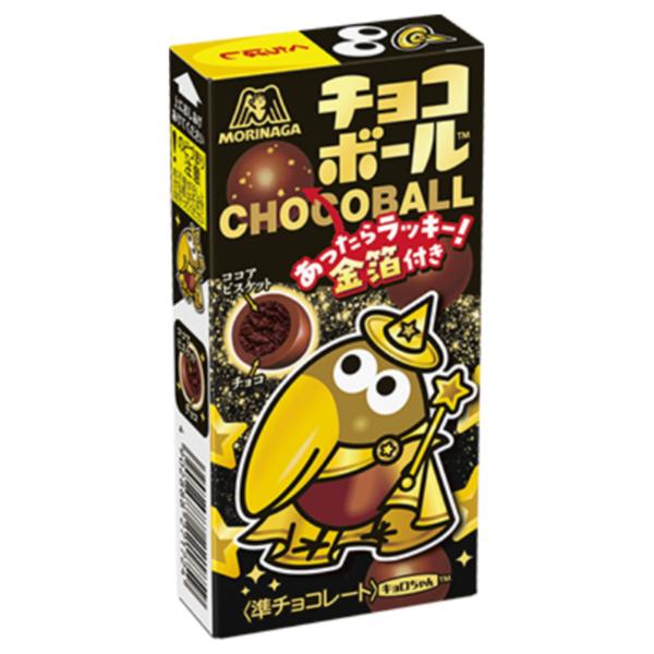 Morinaga Chocoball Lucky Gold Leaf Special Edition (Cocoa Biscuit) - 21g