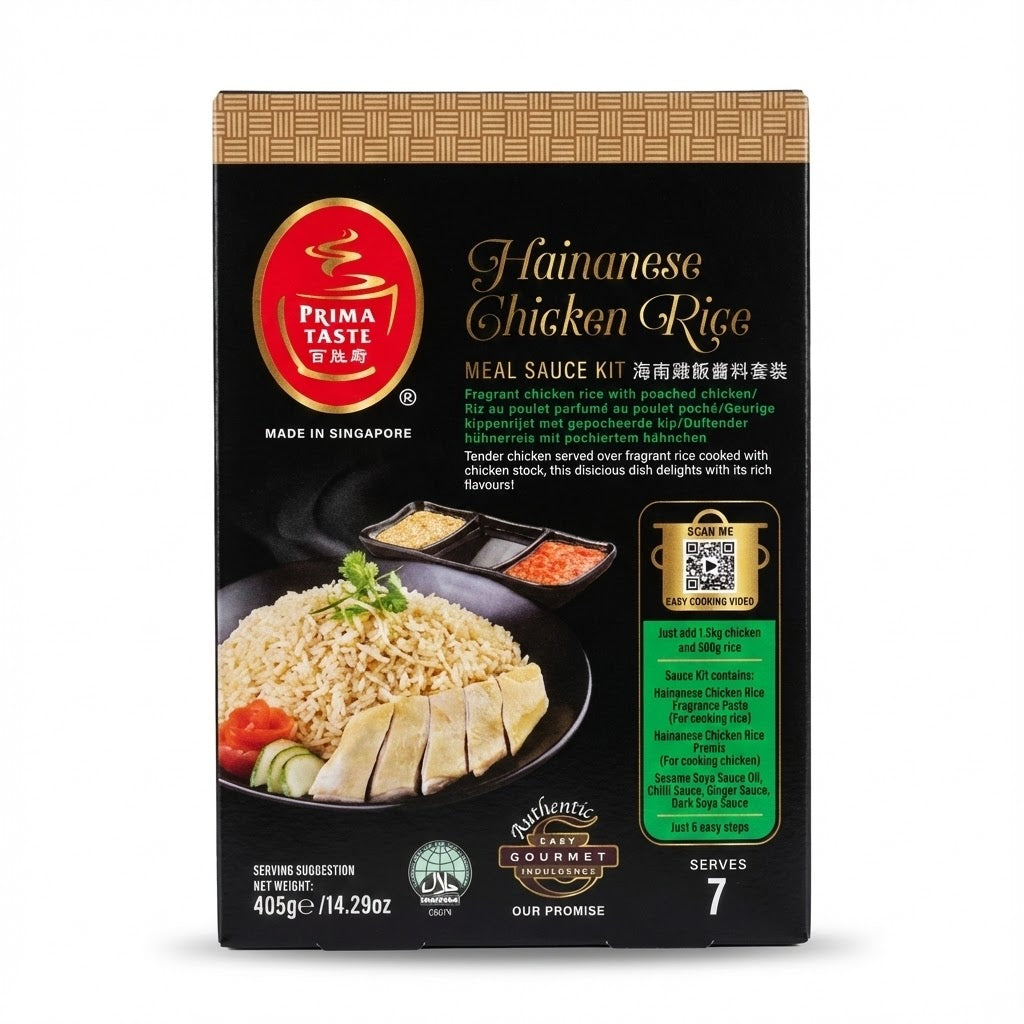 Prima Taste Singapore Hainanese Chicken Rice Ready-to-Cook Meal Kit - 370g
