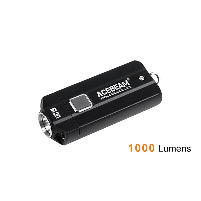 Acebeam 1000 Lumens Led Keychain Flashlight Black 