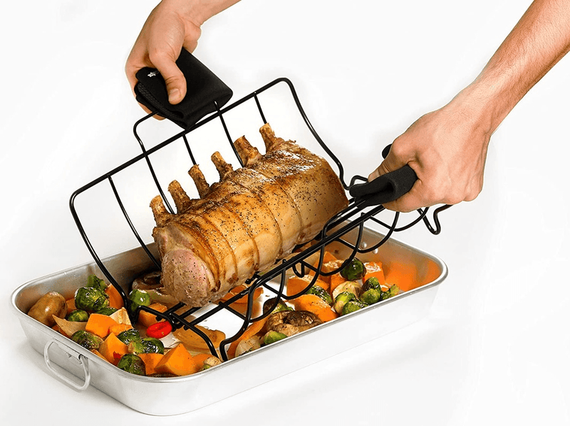 CUISIPRO Cuisipro Roast And Serve Roasting Rack Stainless Steel 
