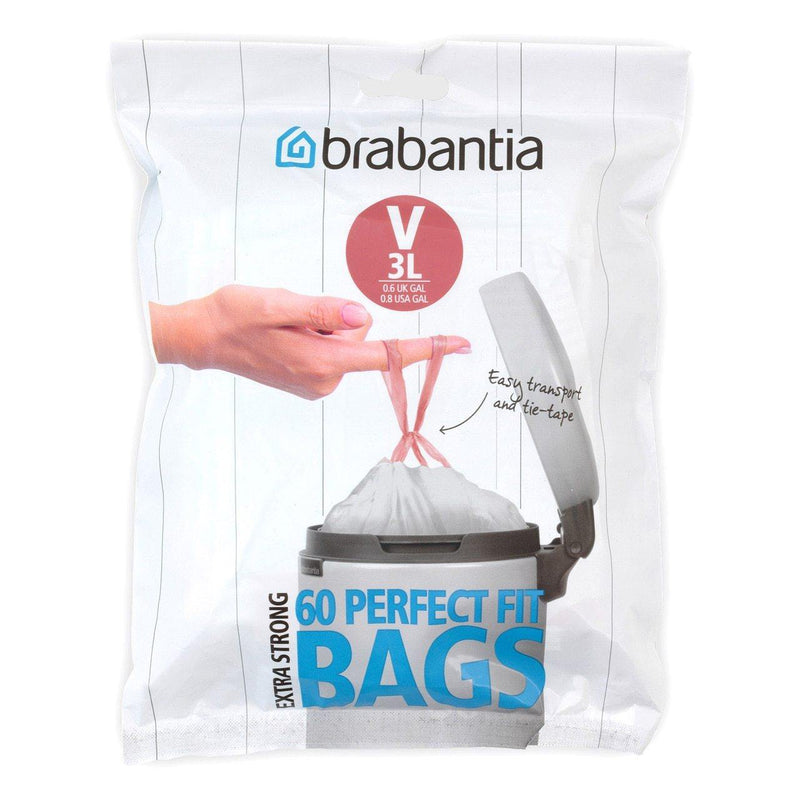 BRABANTIA Brabantia Bin Liner Dispenser Pack Code V Bags 