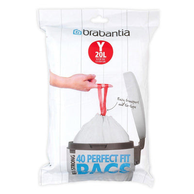 BRABANTIA Brabantia Bin Liner Dispenser Pack Code Y Bags #01934 - happyinmart.com.au