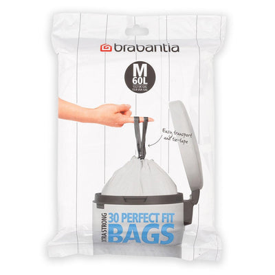 BRABANTIA Brabantia Perfect Fit Bags Dispenser Plastic White #02003 - happyinmart.com.au