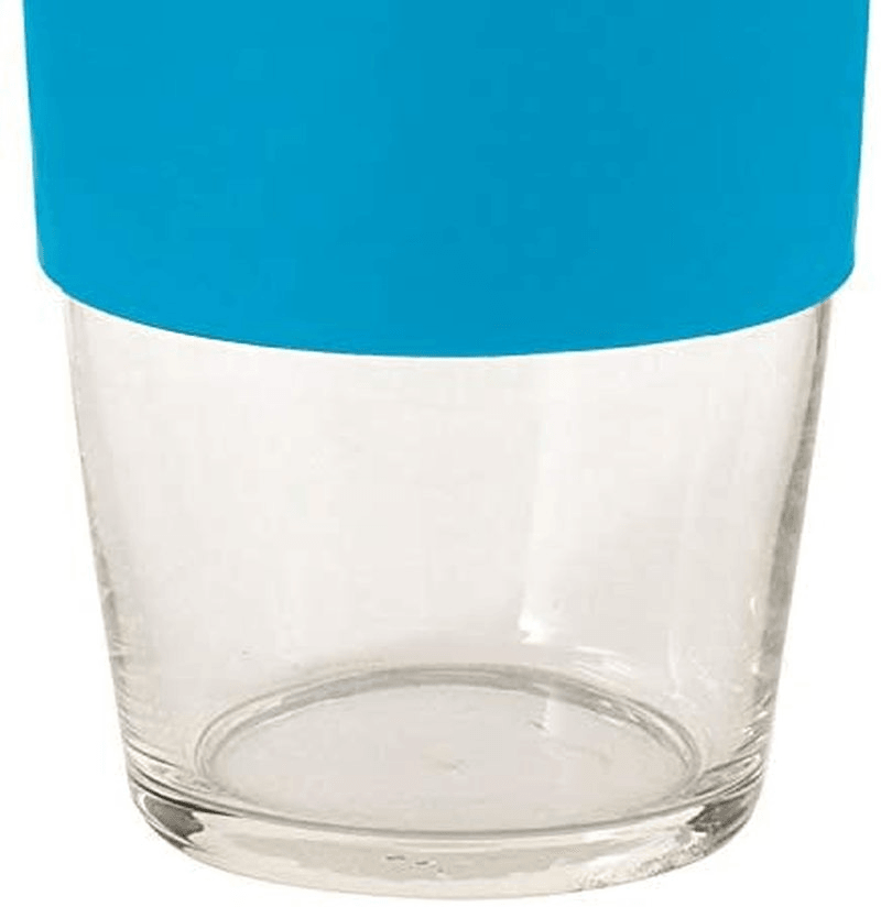 AVANTI Avanti Glass Gocup Reusable Coffee Cup 473ml Blue Grey Yellow 