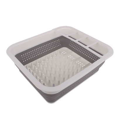 MADESMART Madesmart Small Collapsible Dish Rack White #4559-0 - happyinmart.com.au