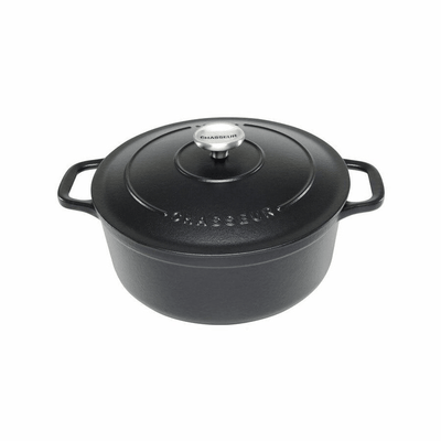 CHASSEUR Chasseur Round French Oven Matte Black #19648 - happyinmart.com.au
