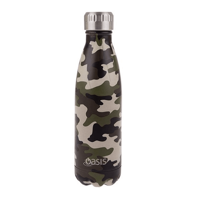 OASIS Oasis Stainless Steel Double Wall Insulated Drink Bottle Camo Green #8880CG - happyinmart.com.au