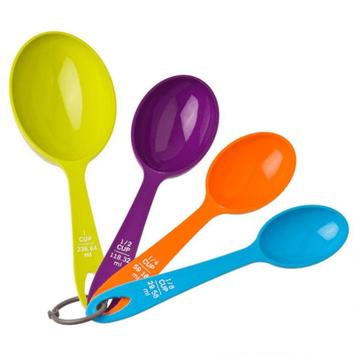 APPETITO Appetito Measure Cups Set 4 Multi Colours #3280-2 - happyinmart.com.au