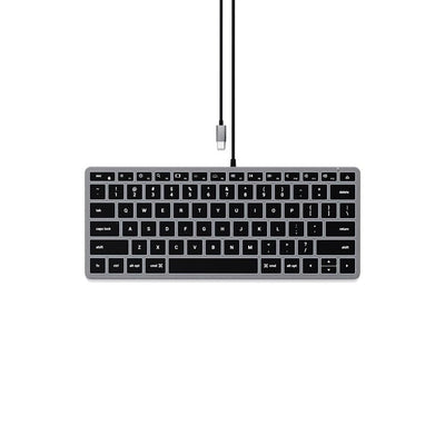 SATECHI Satechi Slim W1 Wired Usb C Backlit Keyboard Space Grey #ST-UCSW1M - happyinmart.com.au