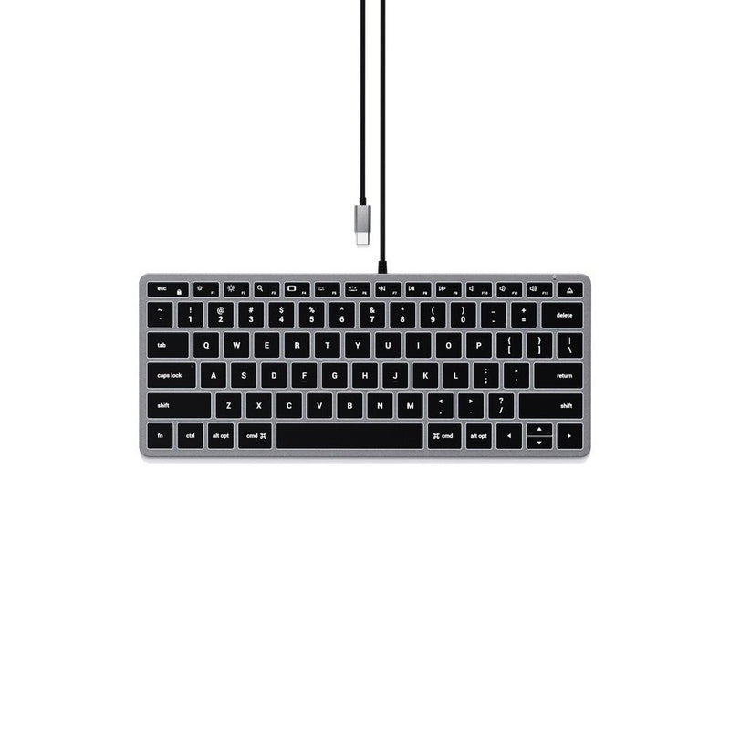 SATECHI Satechi Slim W1 Wired Usb C Backlit Keyboard Space Grey 