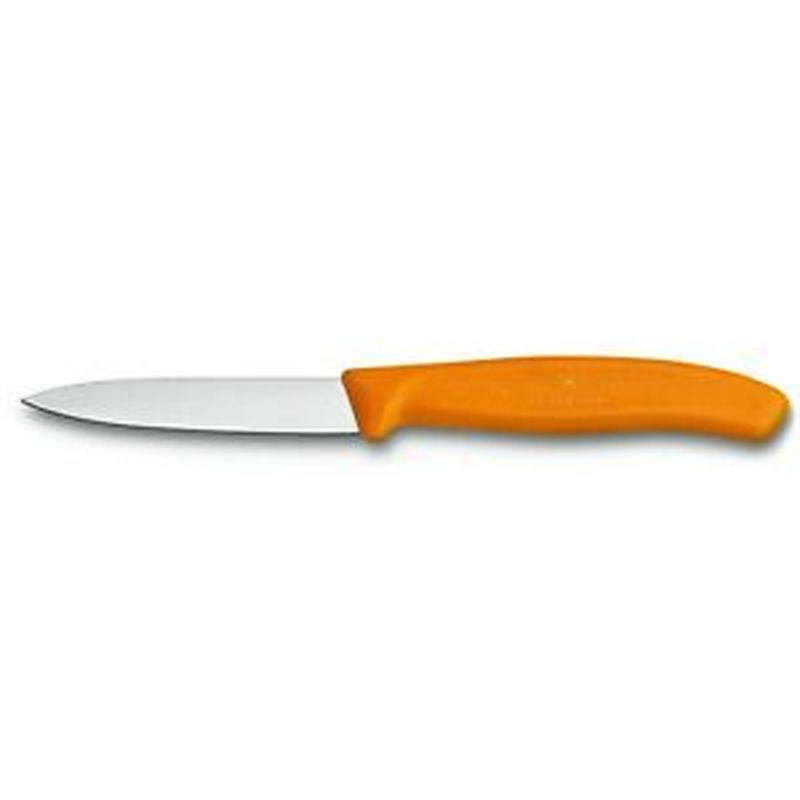 Victorinox Paring Stainless Steel Knife Pointed Blade 2 Pieces Set Classic Orange 