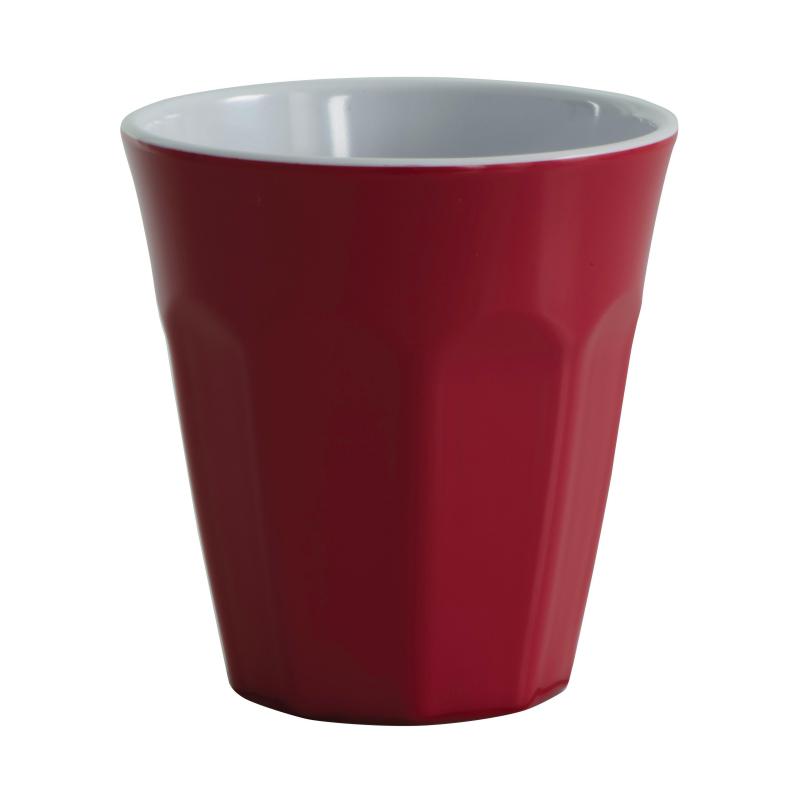 Serroni Cafe Melamine 2 Tone 260ml Cup Red 