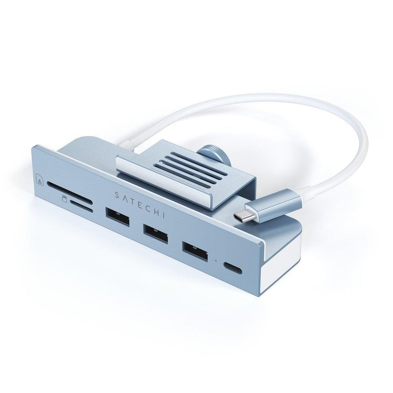 SATECHI Satechi Usb C Clamp Hub For 24 Inches Imac Blue 