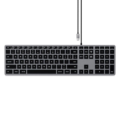 SATECHI Satechi Slim W3 Wired Usb C Backlit Keyboard Space Gray #ST-UCSW3M - happyinmart.com.au
