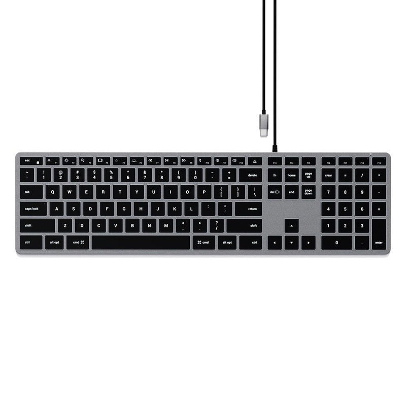 SATECHI Satechi Slim W3 Wired Usb C Backlit Keyboard Space Gray 