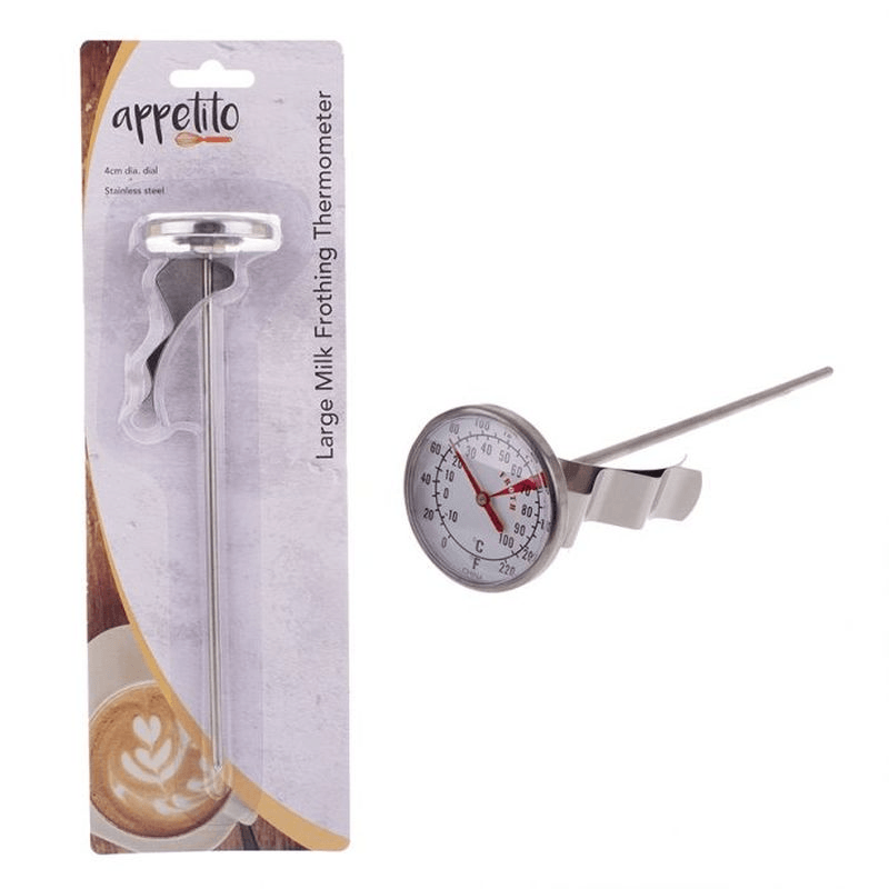APPETITO Appetito Stainless Steel Large Milk Frothing Thermometer 
