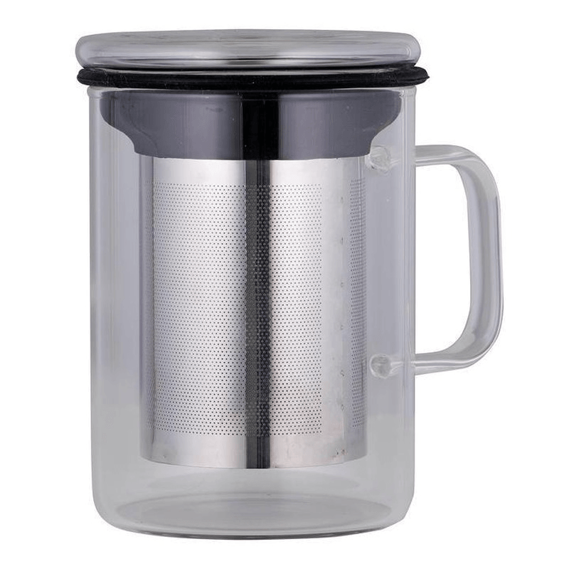 AVANTI Avanti Tea Mug With Infuser Black 350ml Borosilicate 
