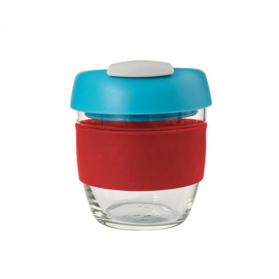 AVANTI Avanti Glass Go Cup 236ml Red Aqua Grey #13836 - happyinmart.com.au