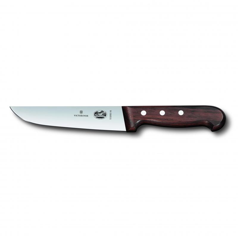 Victorinox Butchers Knife 14cm Straight Back Blade Rosewood 