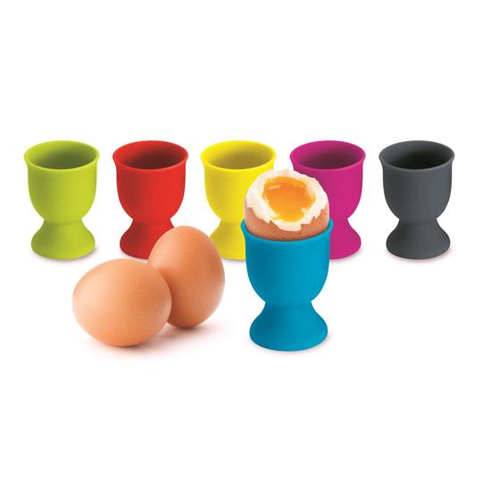 Silicone Egg Cup - Assorted Colours Single 12059-CHARCOAL