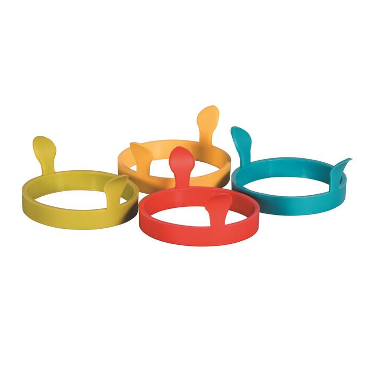 Silicone Egg Rings - Assorted Colours 12088-YELLOW