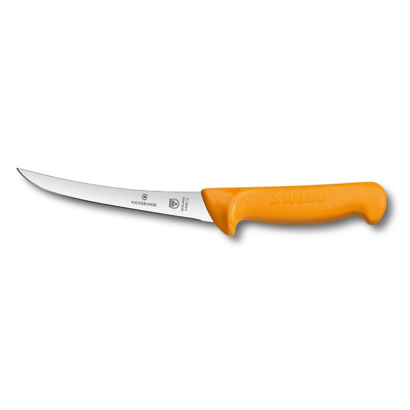 Victorinox Swibo Boning Knife 13cm Curved Blade Yellow 