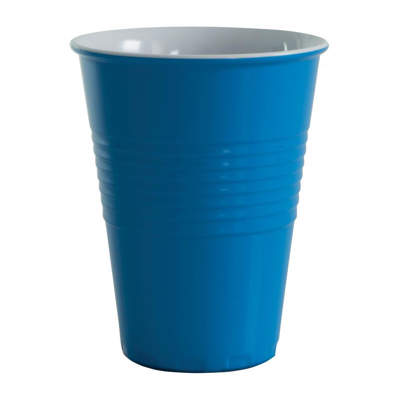 Serroni Miami Melamine 2 Tone 400ml Cup Blue 
