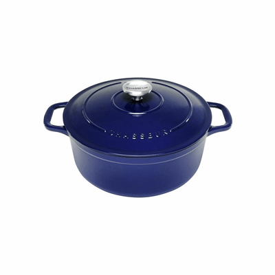 CHASSEUR Chasseur Round French Oven French Blue #19513 - happyinmart.com.au