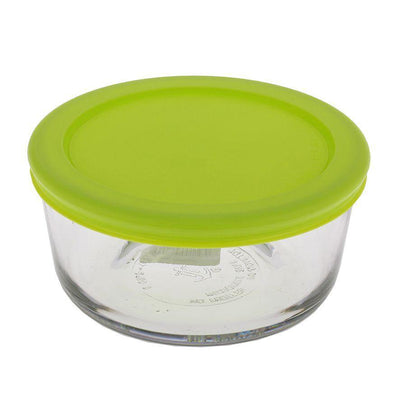 KITCHEN CLASSICS Kitchen Classics Round Container With Green Lid #4251 - happyinmart.com.au