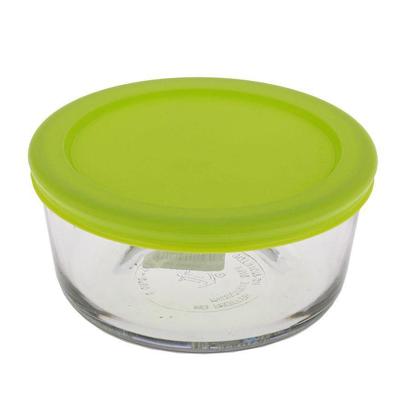 KITCHEN CLASSICS Kitchen Classics Round Container With Green Lid 