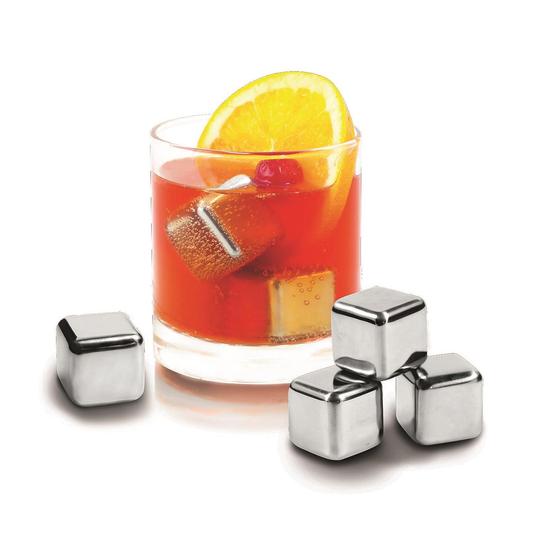Stainless Steel Ice Cubes - Set Of 6 16329