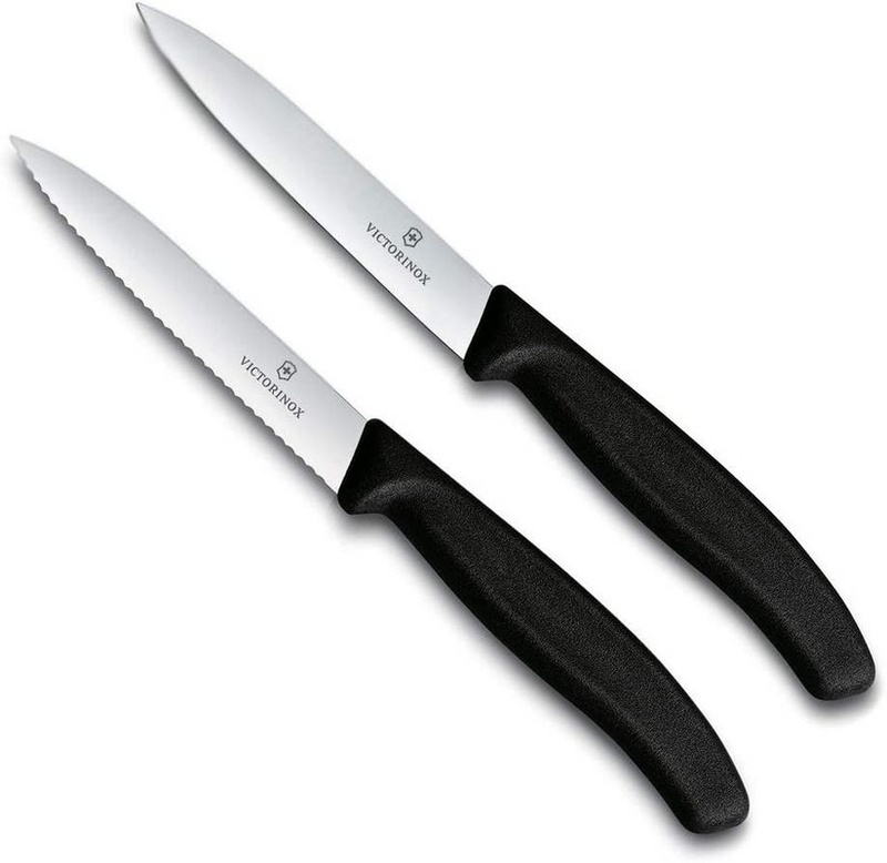 Victorinox 2 Pieces Swiss Classic Paring Knife Set Black 
