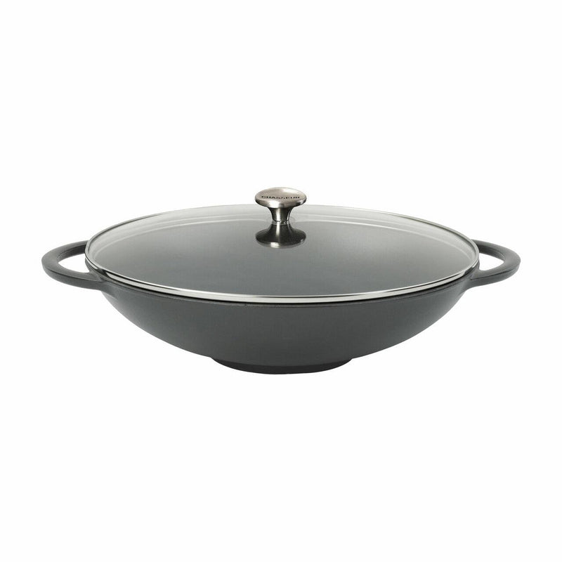 CHASSEUR Chasseur 37cm With Glass Lid Wok Caviar 