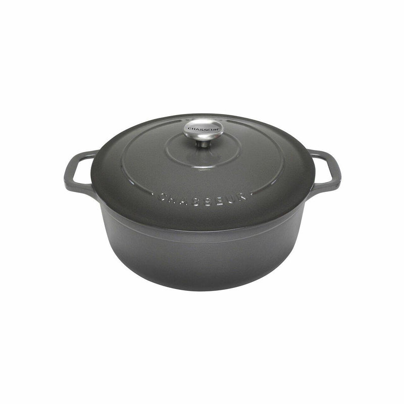 CHASSEUR Chasseur Round French Oven Caviar Cast Iron 