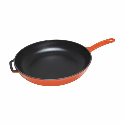 CHASSEUR Chasseur Fry Pan With Cast Handle 28cm Inferno Red #19253 - happyinmart.com.au