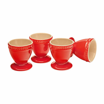 CHASSEUR Chasseur Egg Cup Set Of 4 Red #19324 - happyinmart.com.au