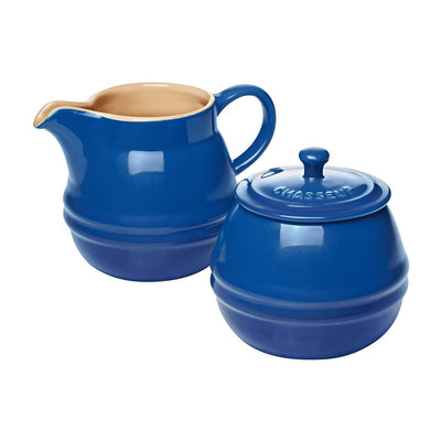 CHASSEUR Chasseur La Cuisson Sugar Bowl And Creamer Set Blue #19403 - happyinmart.com.au