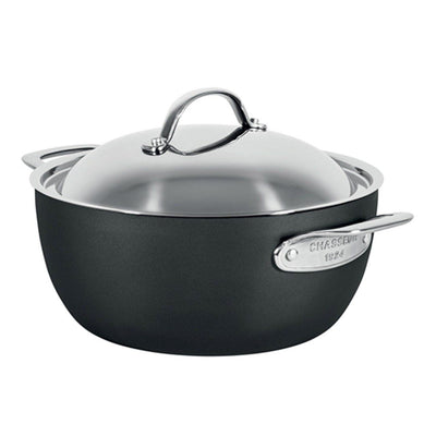 CHASSEUR Chasseur Cinq Etoiles Casserole With Lid Hard Anodised #19520 - happyinmart.com.au