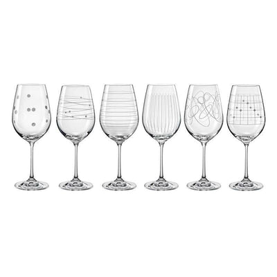 BOHEMIA Bohemia Elements Wine Glass 450ml Set Of 6 #59495 - happyinmart.com.au