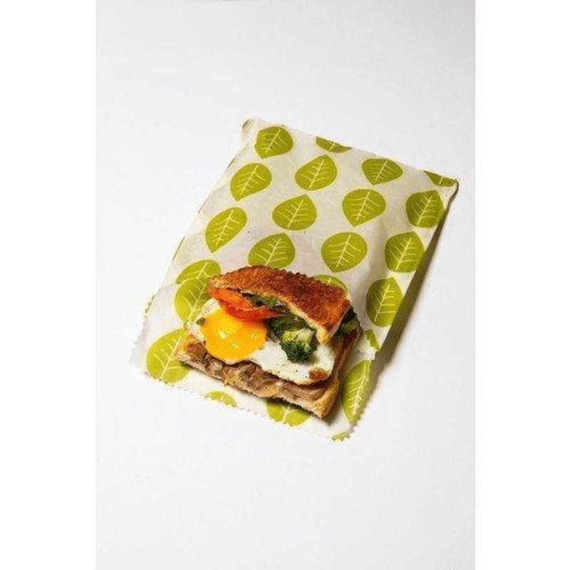 KARLSTERT Karlstert Natural Beeswax Sandwich Pouch Leaves Set of 2 