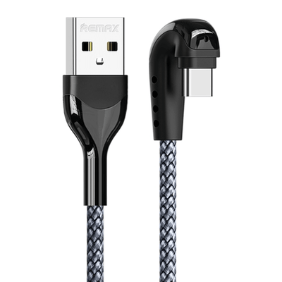 REMAX Remax Heymanba Ii Series Zinc Alloy Braided Gaming Data Cable Silver #RC-177a - happyinmart.com.au