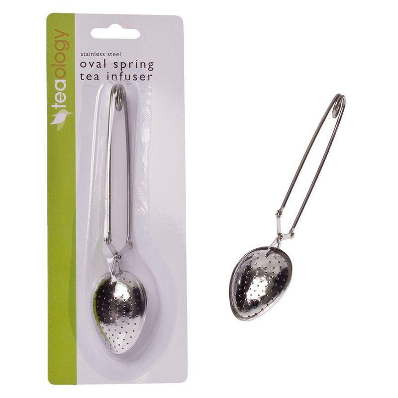 TEAOLOGY Teaology Stainless Steel Oval Spring Tea Infuser Carded 