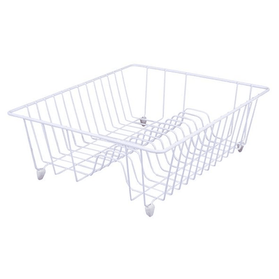 DAILY BAKE Dline Plastic Wire Small Dish Drainer White #4560 - happyinmart.com.au