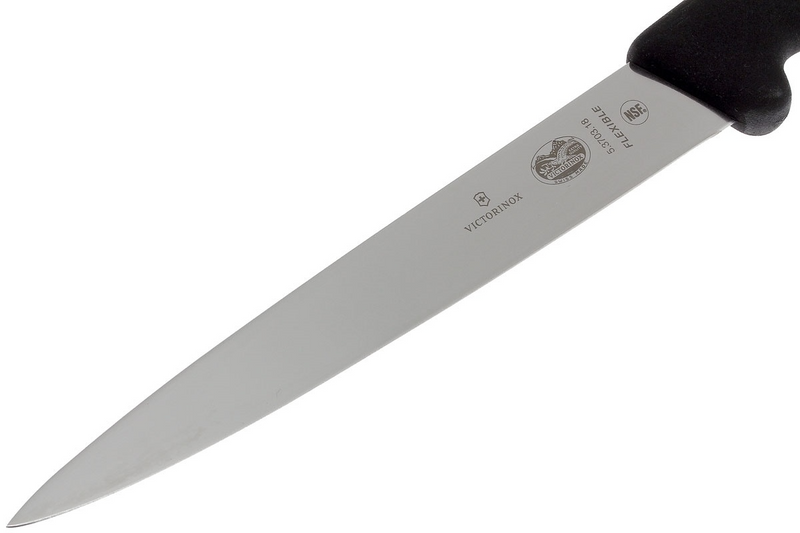 Victorinox Filleting Knife 18cm Flexible Black 