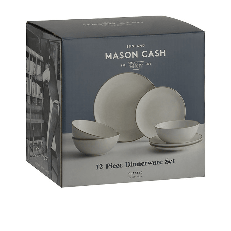 MASON CASH Mason Cash Classic Collection 12 Pieces Dinner Set Cream 